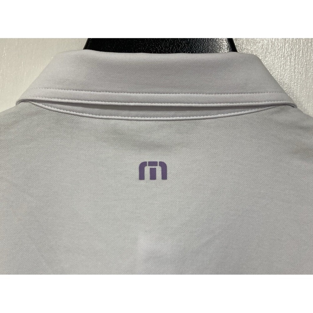 Men's Travis Mathew First Timer Golf Polo Shirt 1MAA397 2XL White Gray NEW - Picture 7 of 9